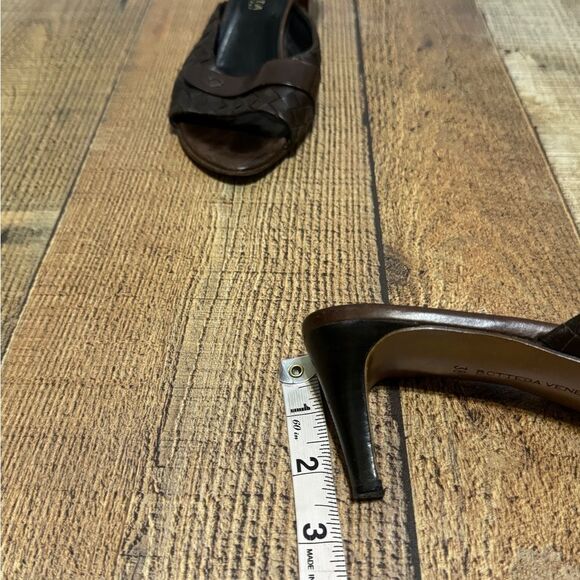 Bottega Veneta Woven Sandals Intrecciato Damier Leather Check Sz 38 US 8 COA - Picture 12 of 16